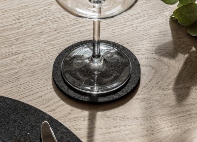 Zoom bild av EPYC Square Black glasunderlägg 