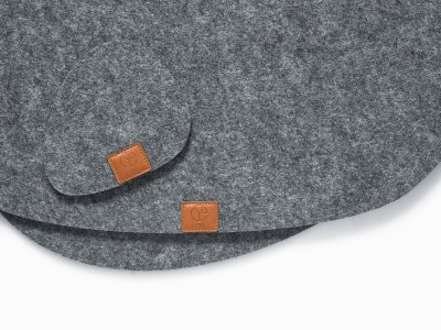 Zoom bild av EPYC O Grey glasunderlägg 