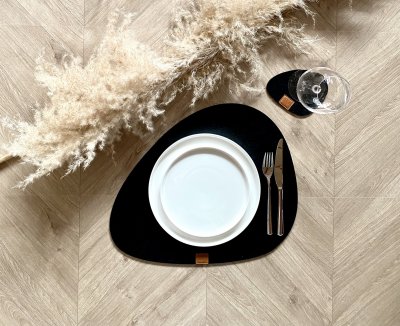 Zoom bild av EPYC O Black glasunderlägg 