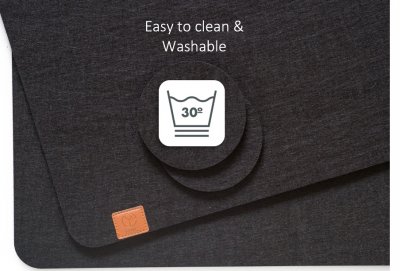 Zoom bild av EPYC Square Black glasunderlägg 